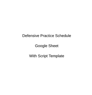 DEF Prac Sched Cover